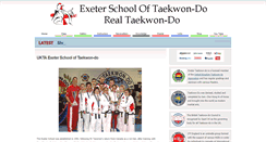 Desktop Screenshot of exetertkd.co.uk